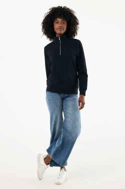 Logotrade promotional merchandise image of: IQONIQ Elgon recycled cotton quarter zip sweater