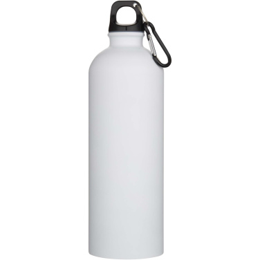 Logo trade promotional merchandise picture of: Oregon 750 ml matte RCS recycled single wall stainless steel water bottle with carabiner