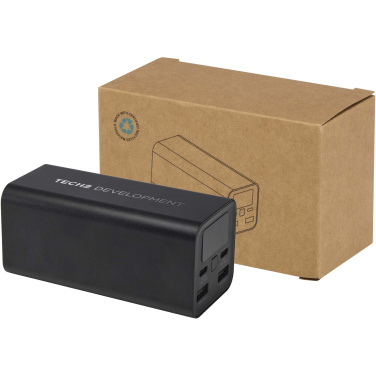 Logotrade promotional merchandise picture of: Acamar 20.000 mAh 70W recycled aluminium laptop power bank