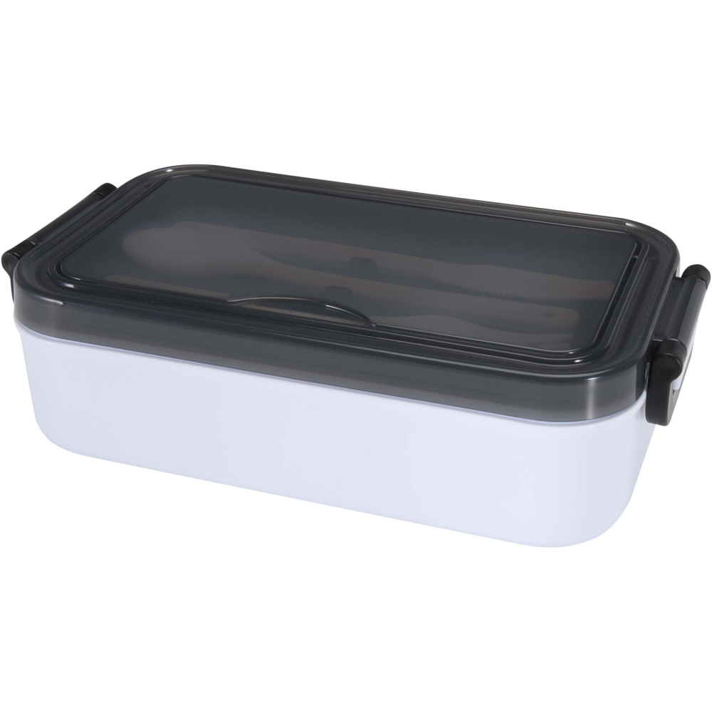 Logotrade promotional giveaway image of: Snappy lunch box and cutlery set