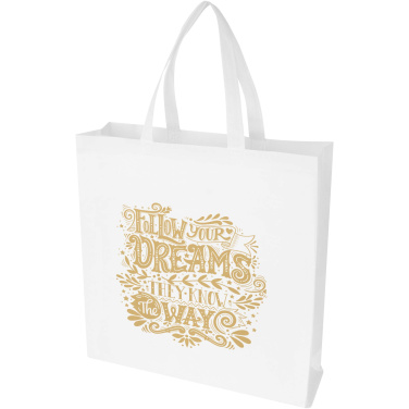 Logotrade advertising product image of: EcoSeal GRS recycled nonwoven gusset tote bag 12L