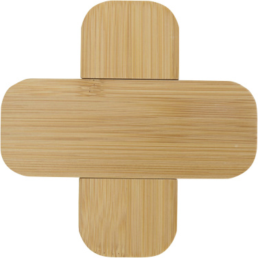 Logotrade business gift image of: Croc bamboo trivet - small