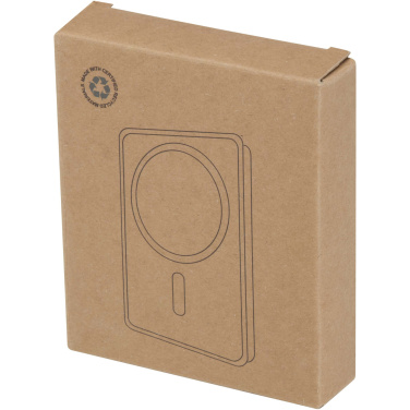 Logotrade promotional merchandise photo of: Acrab 10.000 mAh 15W magnetic wireless power bank with 20W PD - made from recycled plastic