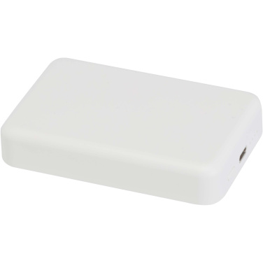 Logotrade advertising product image of: Acrab 10.000 mAh 15W magnetic wireless power bank with 20W PD - made from recycled plastic