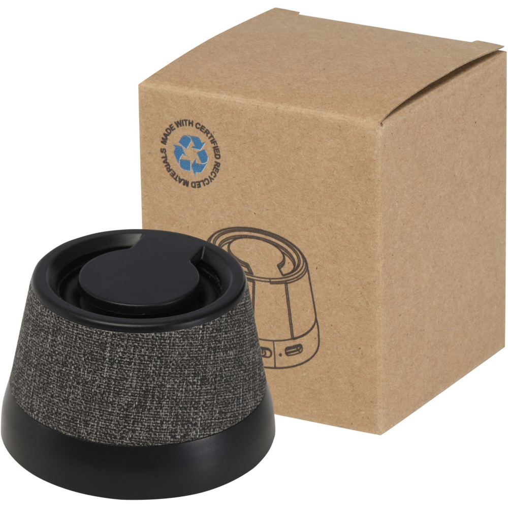 Logo trade promotional items image of: Horna 3W recycled plastic magnetic wireless speaker