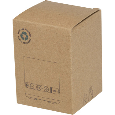 Logo trade promotional merchandise photo of: Hunor 3W recycled plastic wireless speaker