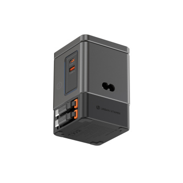 Logo trade promotional gift photo of: Urban Vitamin Sacramento 105W GAN charger+retractable cables