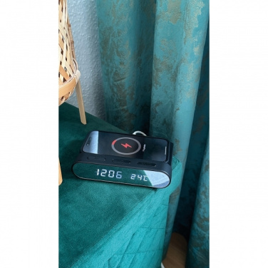 Logotrade advertising product picture of: Alarm Clock and Wireless Charger ADELAIDE