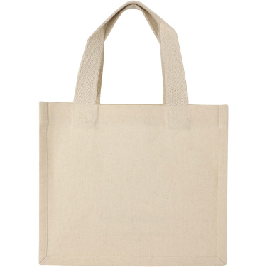 Logotrade promotional giveaway image of: Odessa 220 g/m² GRS recycled cotton mini gusset tote bag 9L
