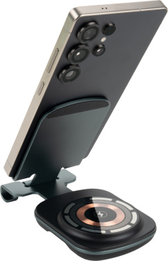 Logo trade business gift photo of: Phone holder with wireless charger