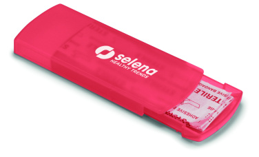 Logo trade business gifts image of: Container with plasters