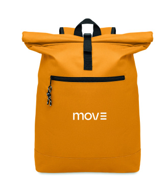 Logo trade promotional items image of: 600Dpolyester rolltop backpack