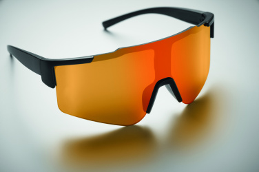 Logo trade advertising products image of: Mirrored sports sunglasses