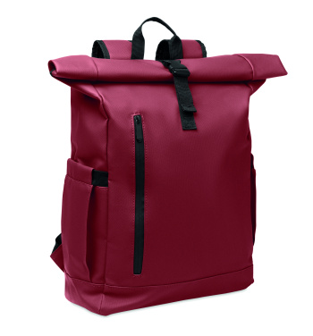 Logotrade promotional products photo of: Rolltop laptop rucksack 600D