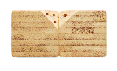 Logo trade corporate gifts picture of: Bamboo salt & pepper set