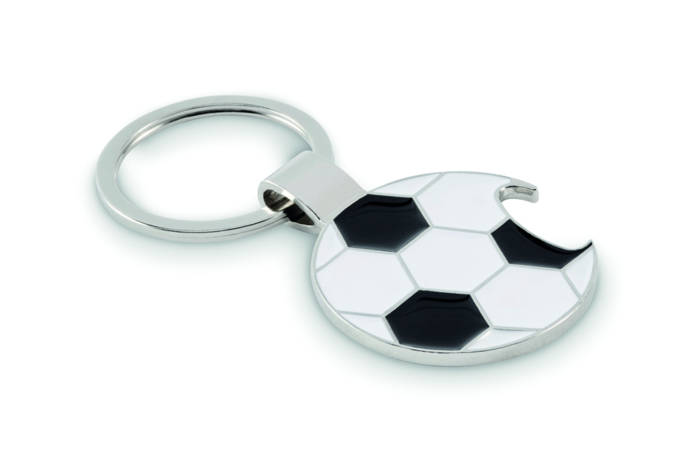 Logotrade business gift image of: Football keyring with opener