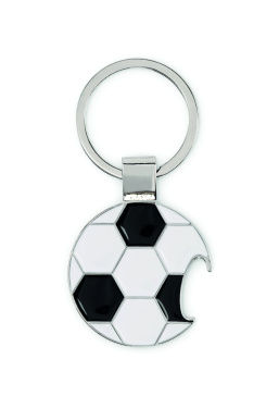 Logo trade promotional items picture of: Football keyring with opener