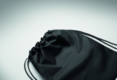 Logo trade promotional merchandise picture of: Kids drawstring bag 190T RPET