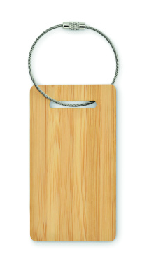 Logotrade promotional gift picture of: Bamboo luggage tag