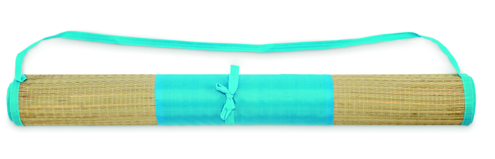 Logo trade corporate gifts image of: Natural straw beach mat