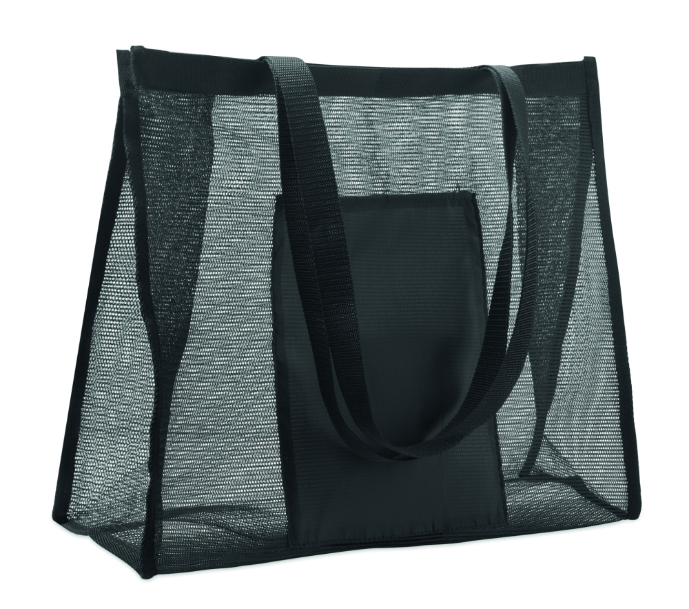 Logo trade promotional merchandise image of: RPET mesh shopping bag
