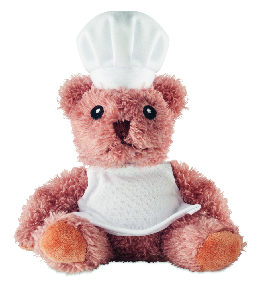 Logo trade corporate gifts picture of: Teddy bear plush chef