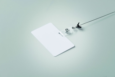 Logo trade promotional merchandise image of: Lanyard badge 54 x 86mm