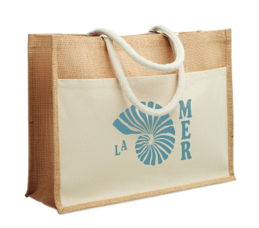 Logo trade promotional giveaways picture of: Jute shopping bag