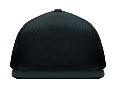 Logo trade promotional products image of: 7 panel flat visor cap