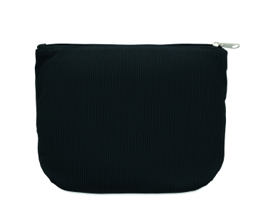 Logo trade promotional products image of: Corduroy cosmetic bag