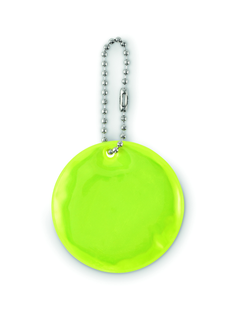 Logotrade business gift image of: Round reflective keyring