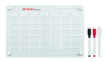 Logo trade advertising product photo of: Magnetic acrylic planner