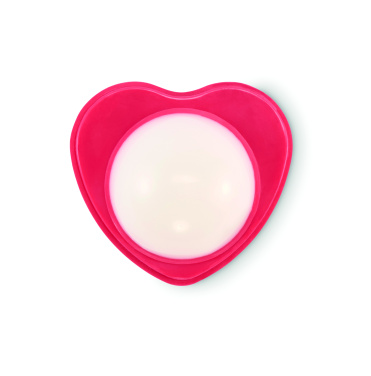 Logo trade promotional gifts picture of: Heart shape vegan lip balm