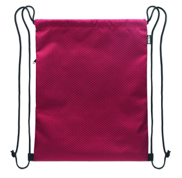 Logo trade advertising product photo of: Drawstring bag in 420D RPET