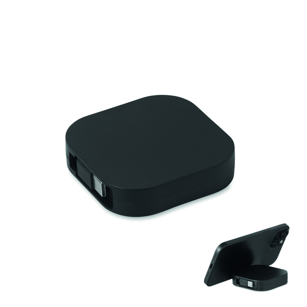 Logo trade corporate gifts picture of: 100W retractable charging cable