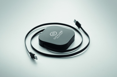 Logo trade promotional gift photo of: 100W retractable charging cable