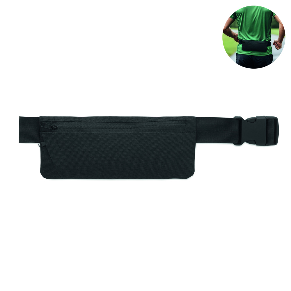 Logotrade promotional giveaway image of: Sports waist bag 600D RPET