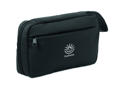 Logo trade promotional products image of: Toiletry bag 600D RPET