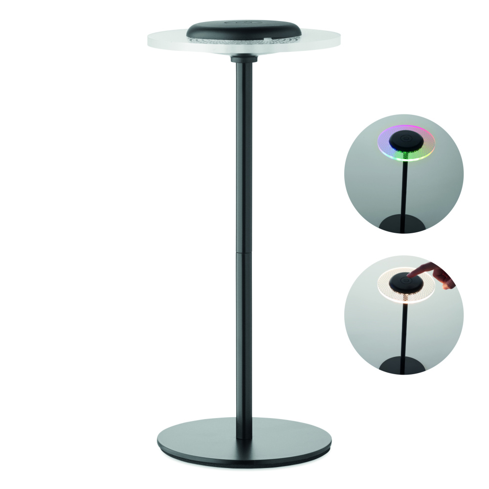 Logo trade promotional giveaways picture of: Rechargeable iron table lamp