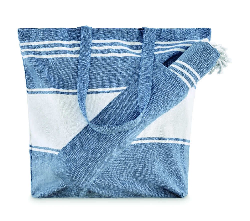 Logotrade promotional products photo of: Beach bag with hammam towel