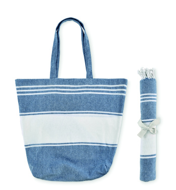 Logo trade business gift photo of: Beach bag with hammam towel
