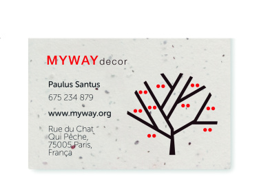 Logotrade business gift image of: Wildflower seed business card.