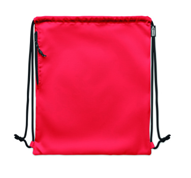 Logo trade promotional giveaway photo of: Large drawstring bag 300D RPET