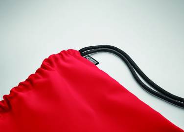 Logo trade promotional gifts image of: Large drawstring bag 300D RPET