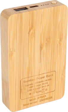 Logo trade business gift photo of: Power Bank 5000 mAh with illuminated logo