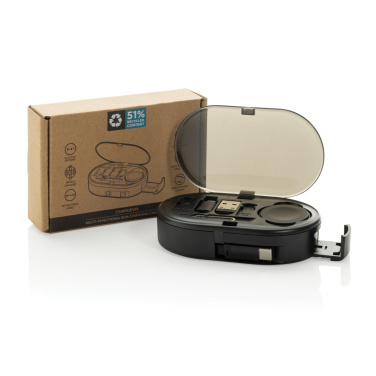 Logo trade promotional merchandise image of: Chargevix RCS rplastic Multi-functional 60W charging set