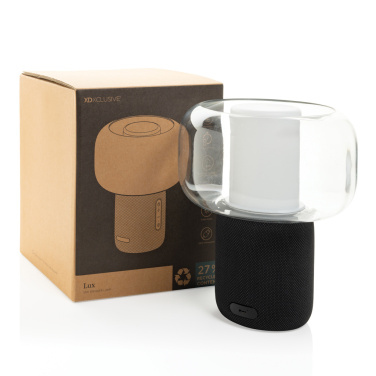 Logo trade advertising products image of: Lux RCS recycled plastic 10W speaker lamp