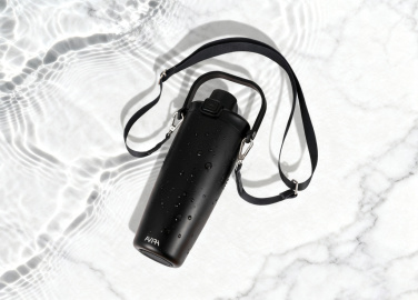 Logotrade promotional item picture of: Avira Ayala RCS re-steel duosip lockable crossbody tumbler