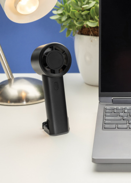 Logo trade advertising product photo of: Twist RCS recycled plastic re-chargeable portable fan