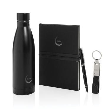 Logo trade promotional item photo of: Swiss Peak RCS deluxe business gift set w/ water bottle